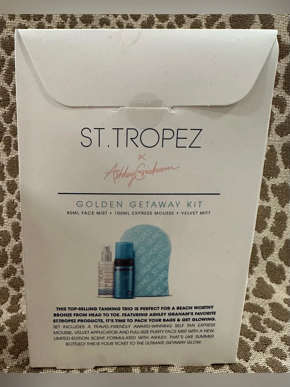 New & Sealed St. Tropez x Ashley Graham Golden Getaway Kit~3 Pc Self Tanner Set
